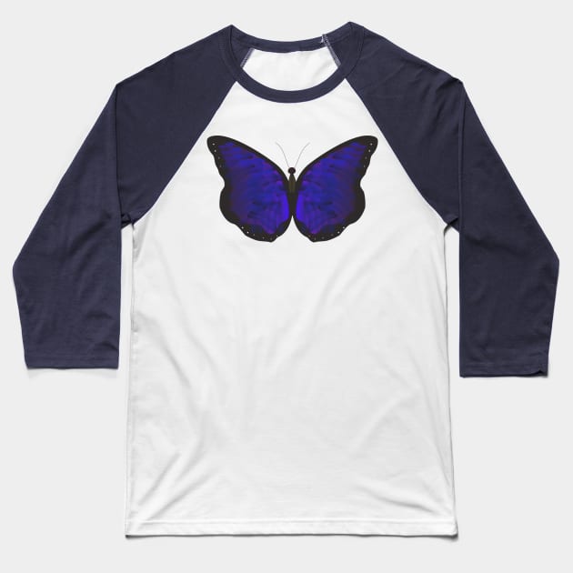 butterfly Baseball T-Shirt by cel
